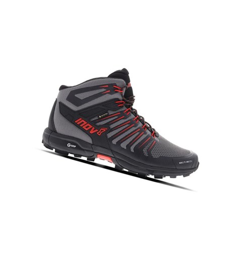 Bottes Randonnée Inov-8 Roclite G 345 Gtx Homme Grise Noir Rouge | 2173-EFMXG