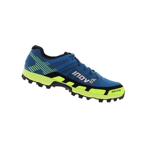 Chaussures De Course D'orientation Inov-8 Mudclaw 300 Homme Bleu Jaune | 5381-KXYRW