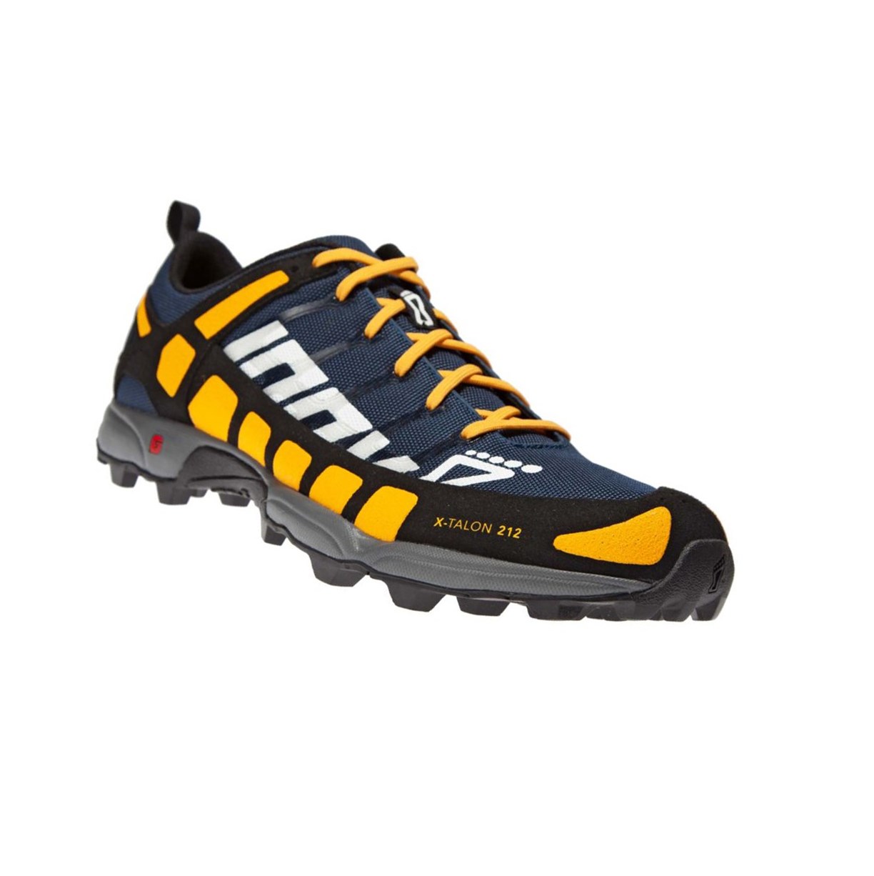 Chaussures De Course D'orientation Inov-8 X-talon 212 V2 Homme Bleu Marine Jaune | 8751-OYMSC