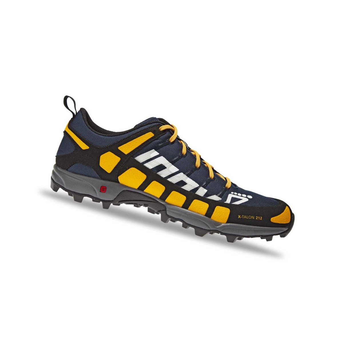 Chaussures De Course D\'orientation Inov-8 X-talon 212 V2 Homme Bleu Marine Jaune | 8751-OYMSC