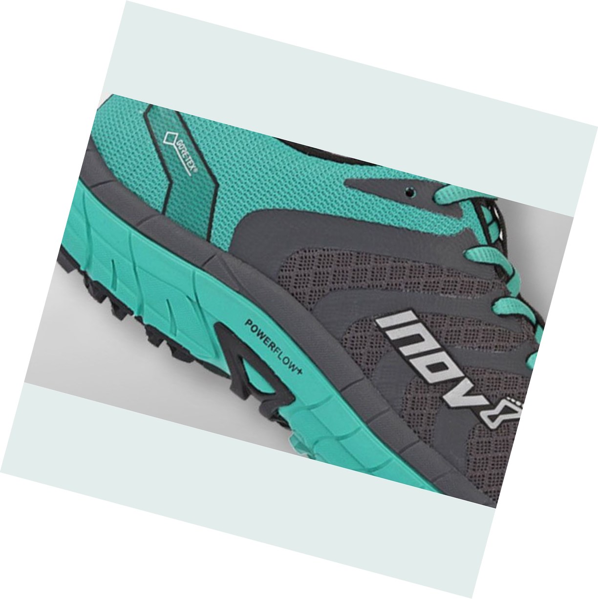 Chaussures De Course De Parc Inov-8 Parkclaw 275 Gtx Femme Grise Turquoise | 2896-XNYET