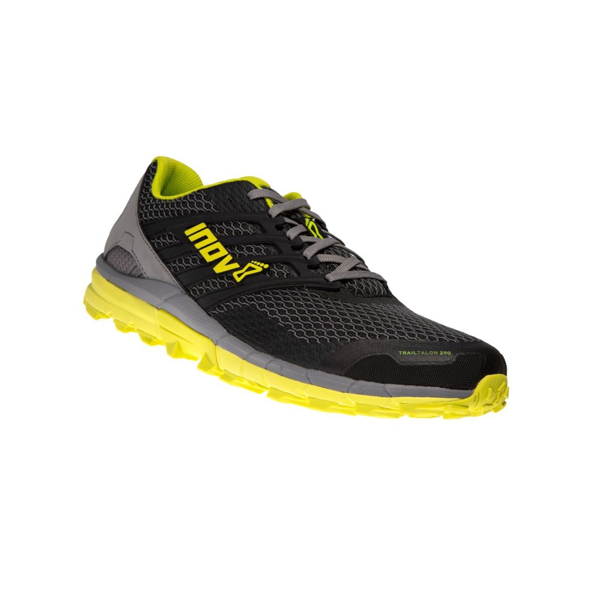 Chaussures De Course Ultra Inov-8 Trailtalon 290 V2 Homme Noir Grise Jaune | 0623-LVYPB