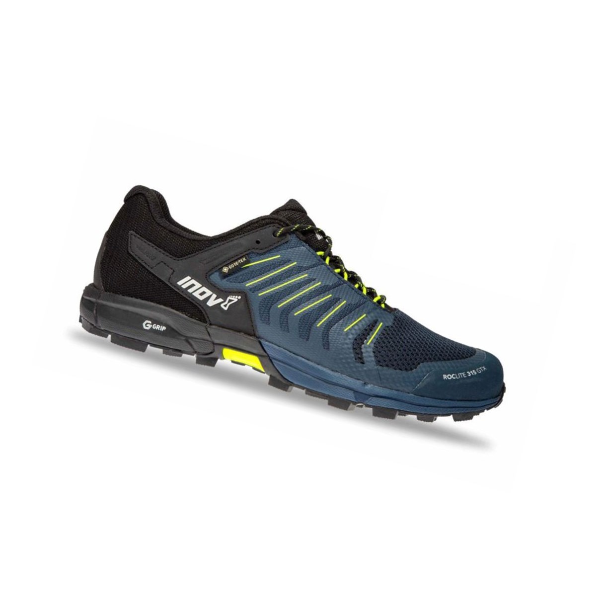 Chaussures Randonnée Inov-8 Roclite G 315 Gtx Homme Bleu Marine Jaune | 0675-BYUZD