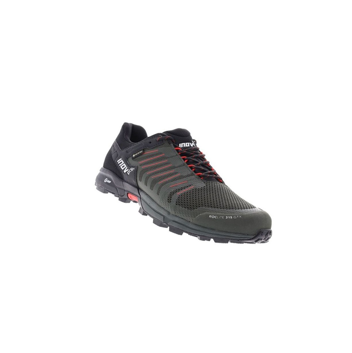 Chaussures Randonnée Inov-8 Roclite G 315 Gtx Homme Vert Olive Noir Rouge | 7325-HAWQR