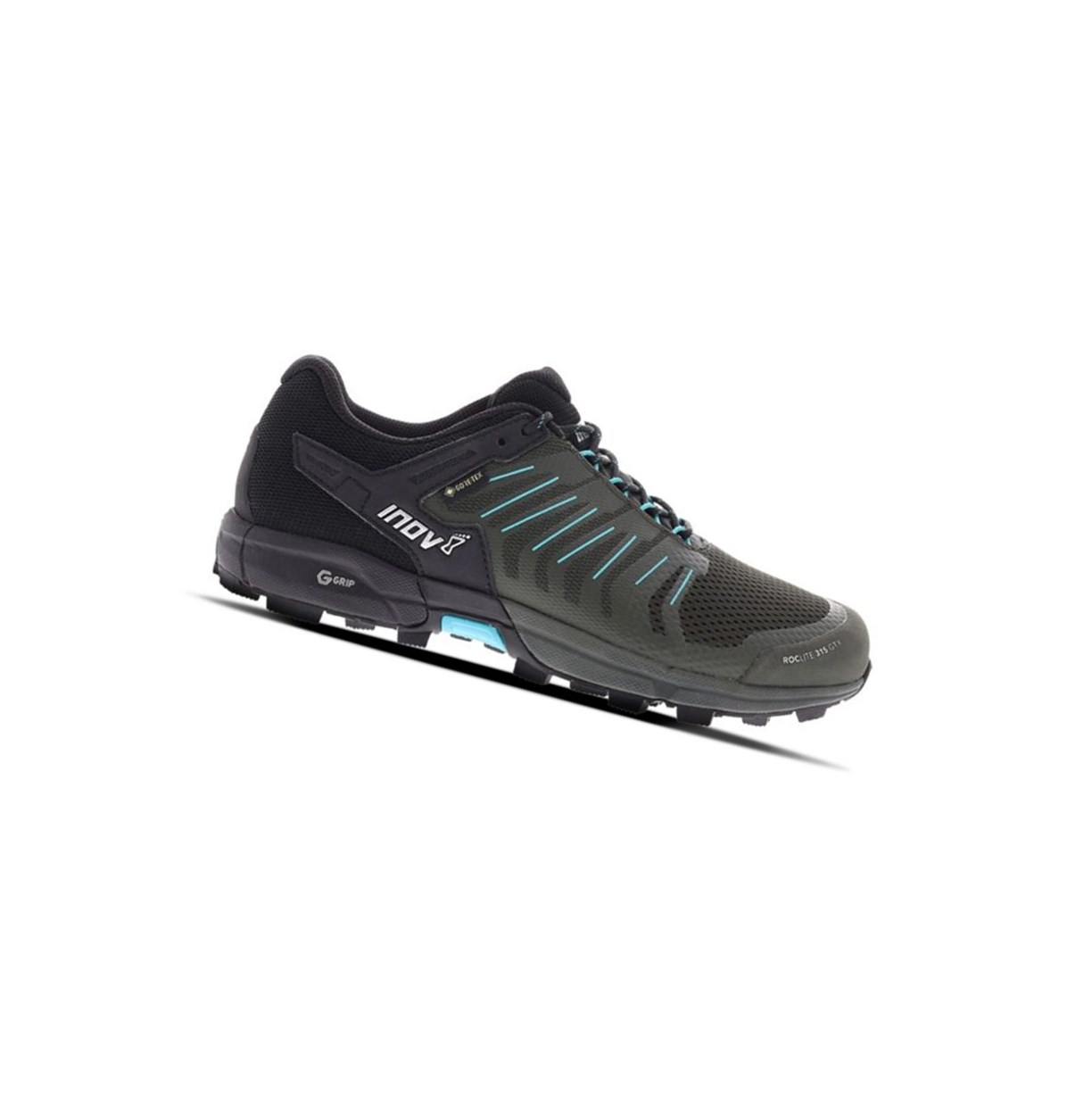 Chaussures Randonnée Inov-8 Roclite G 315 Gtx Femme Vert Olive Noir Turquoise | 7630-KZJWG