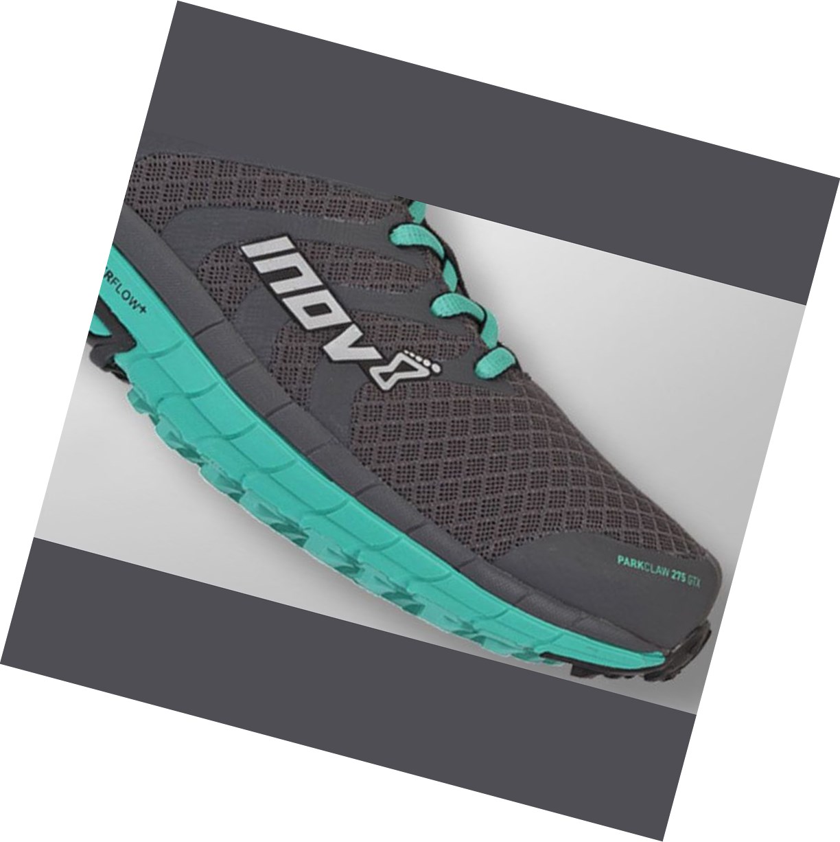 Chaussures Trail Running Inov-8 Parkclaw 275 Gtx Femme Grise Turquoise | 2801-QVPZW