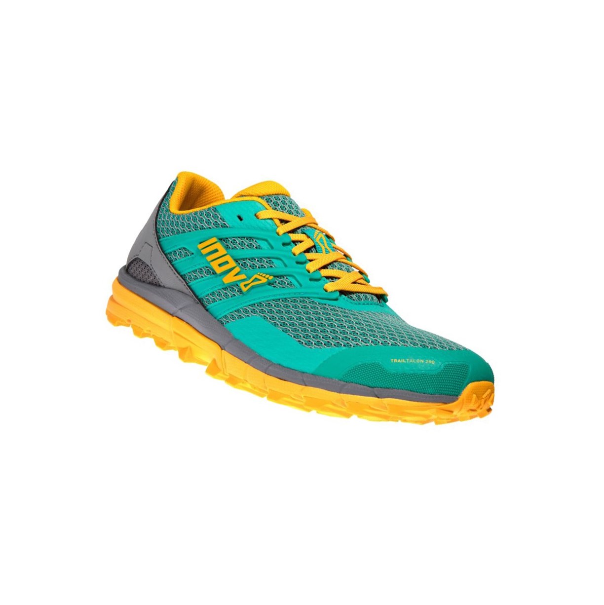 Chaussures Trail Running Inov-8 Trailtalon 290 V2 Femme Turquoise Grise Jaune | 5624-JZSUN